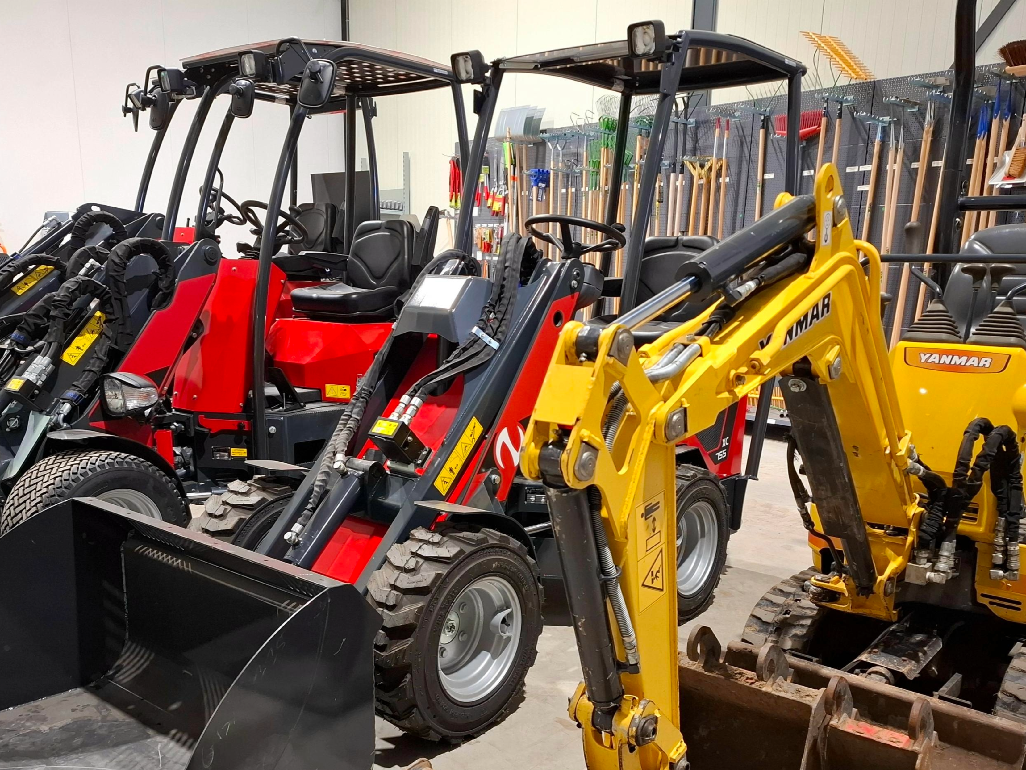 Voorraad gebruikte en nieuwe machines